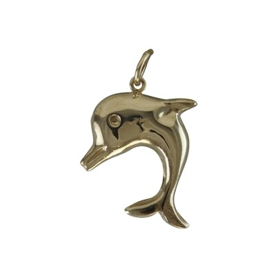9ct Gold Dolphin Charm