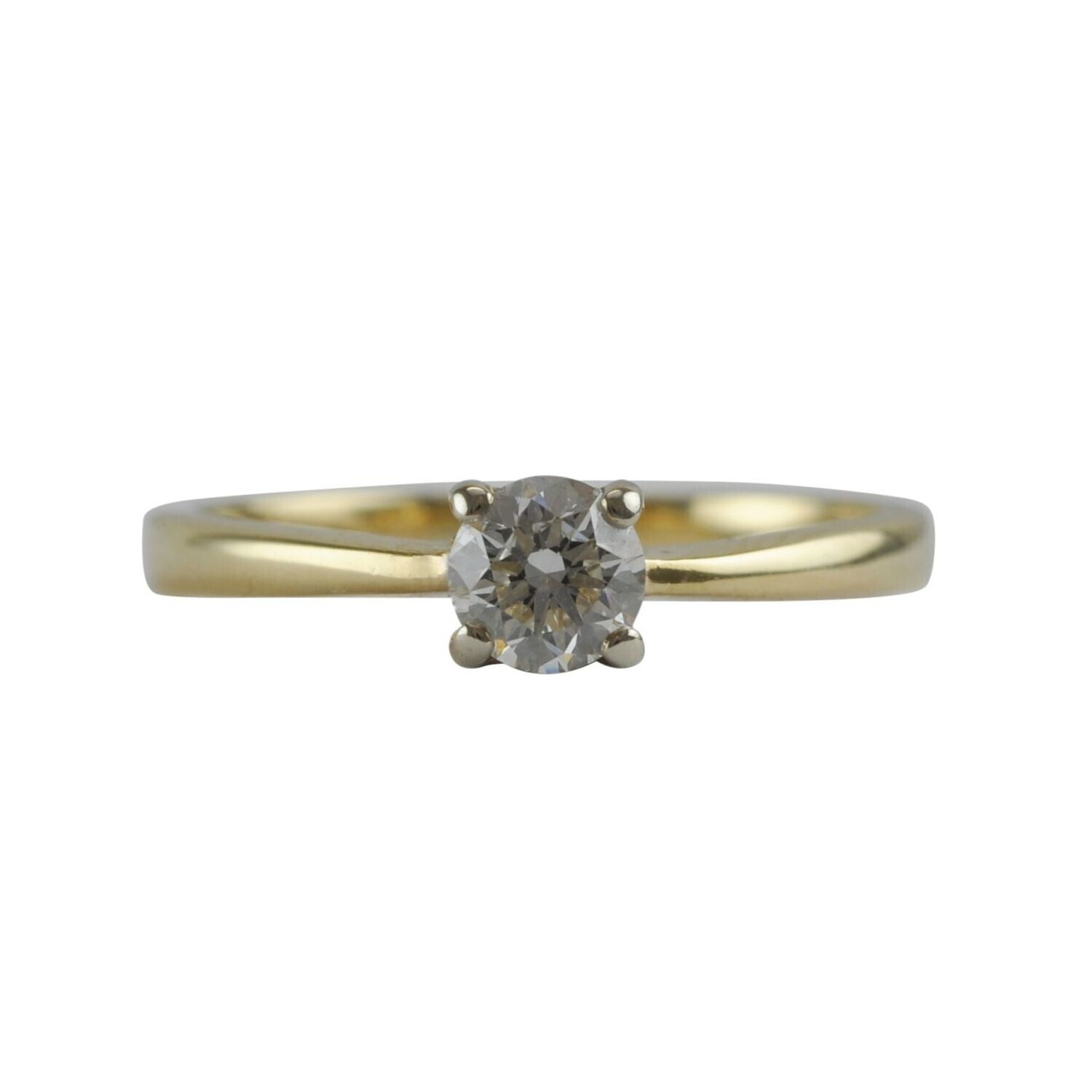Modern Pre-owned Single Stone Diamond Ring
