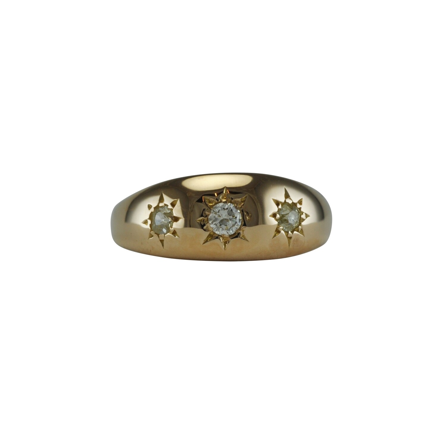 Diamond Star Set Gypsy Ring