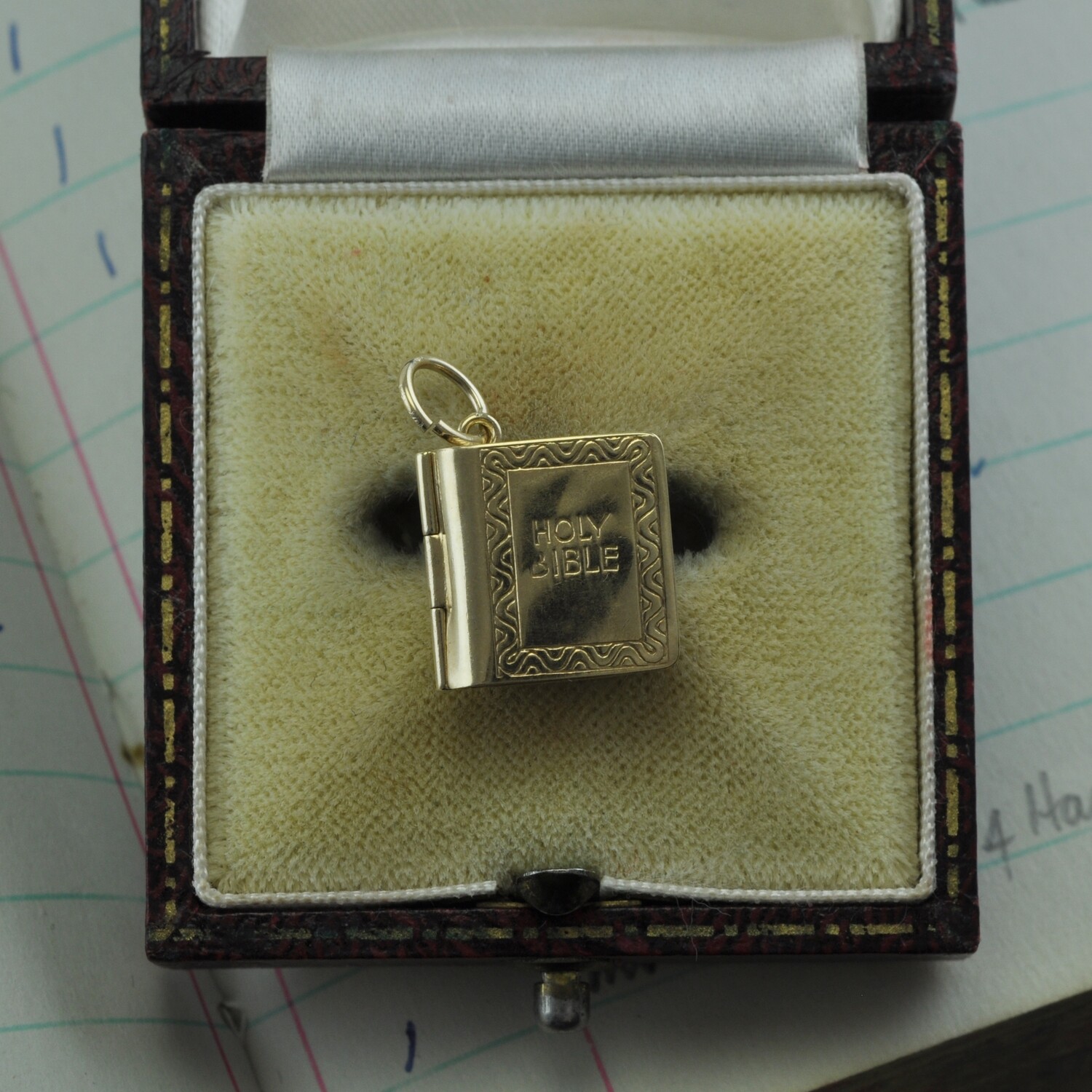9ct Gold Bible Charm
