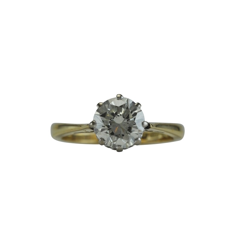 Vintage Solitare Diamond Engagement Ring - SOLD