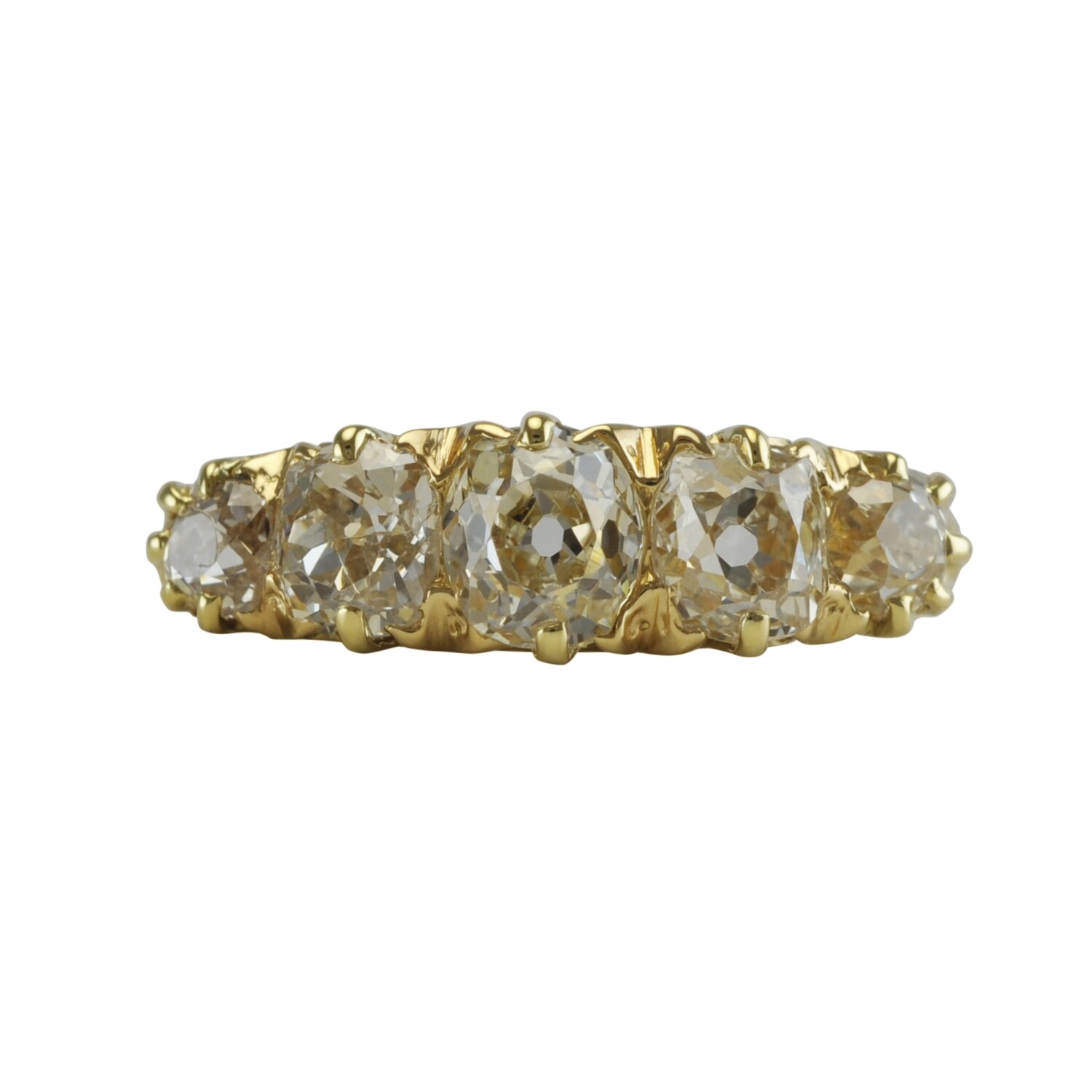 Victorian Half Hoop Diamond Ring - reserved.