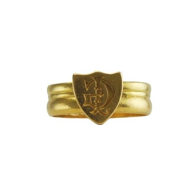 Georgian ‘GI’ Engraved Shield Ring