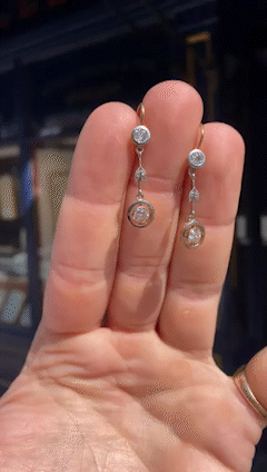 Art Deco Diamond Earrings