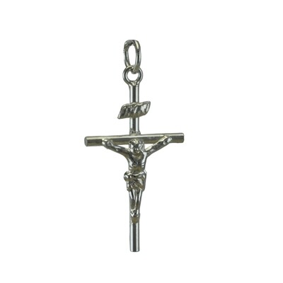 Solid Silver Crucifix Pendant
