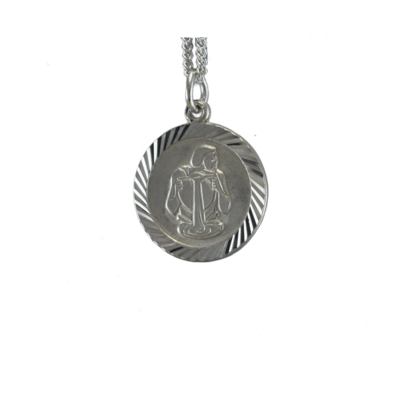 Aquarius Zodiac Silver Pendant