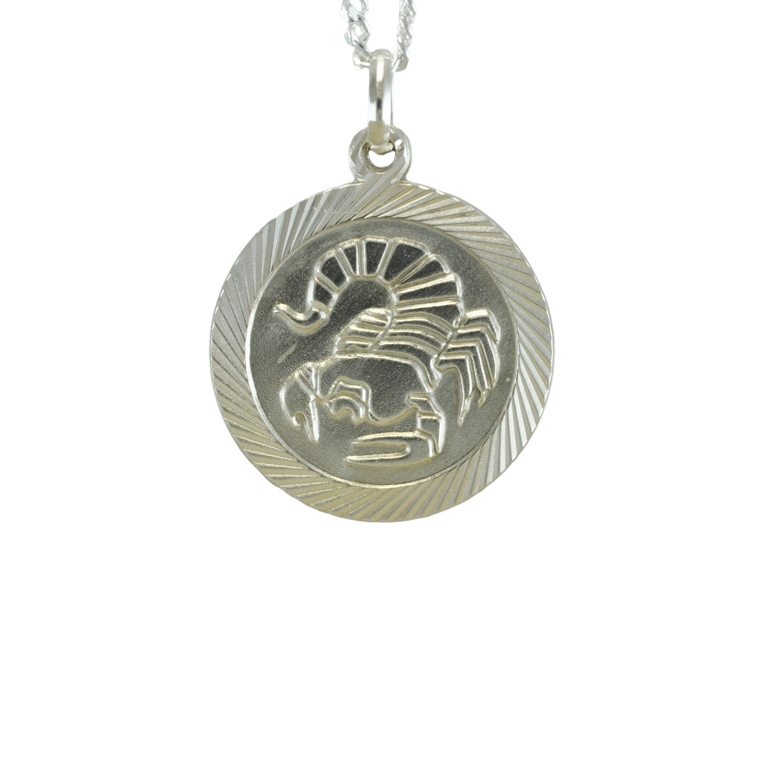 Scorpio Zodiac Silver Pendant