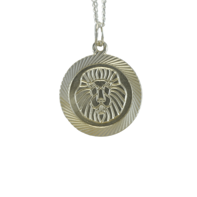 Leo Zodiac Silver Pendant
