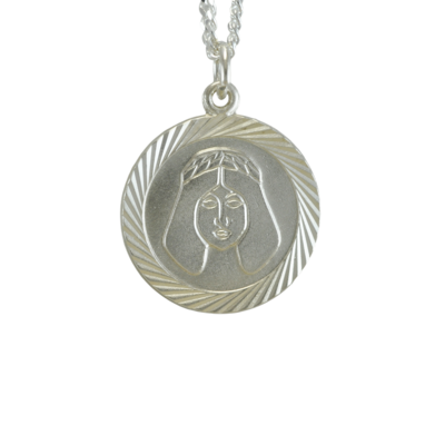 Virgo Zodiac Silver Pendant