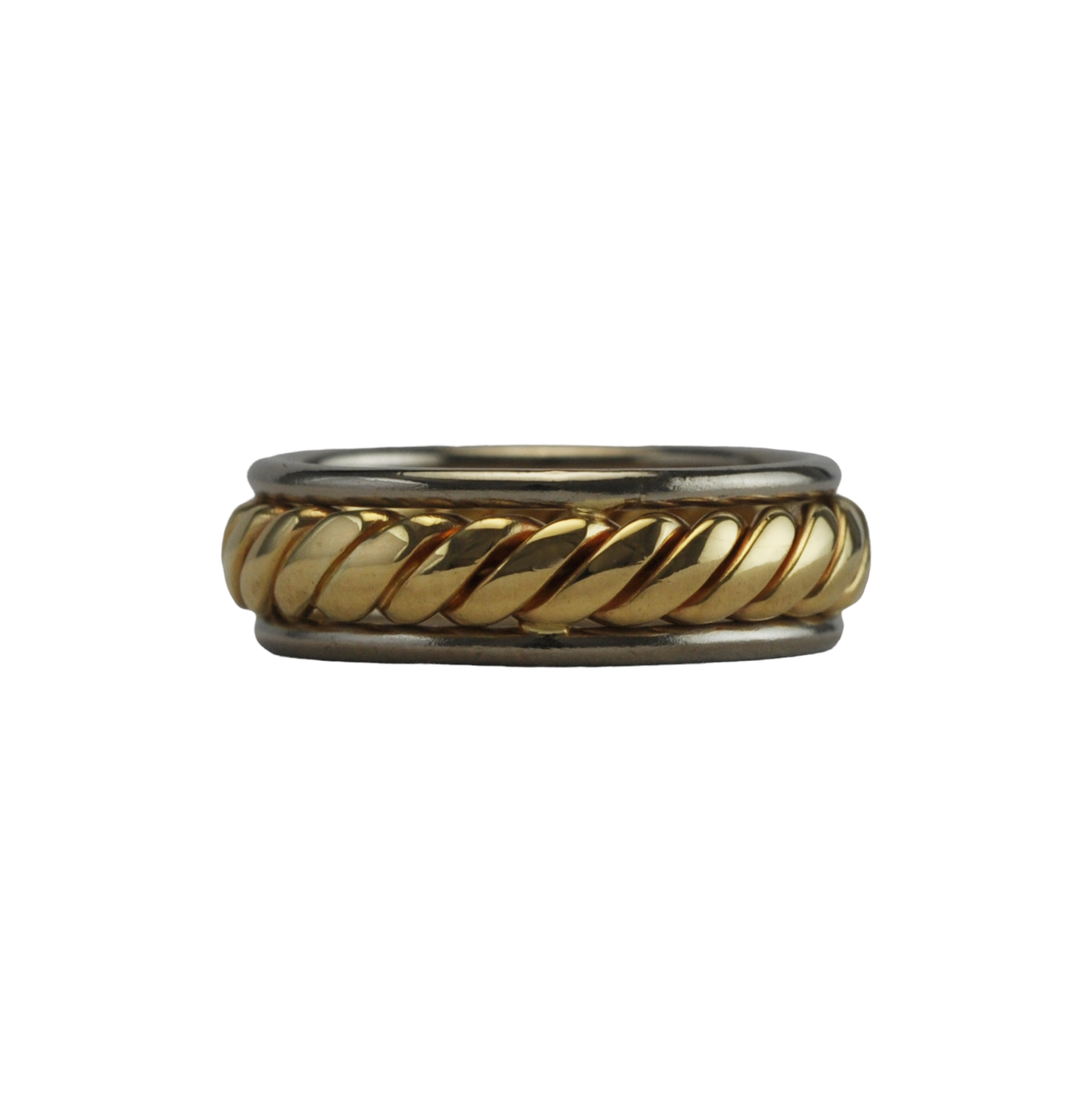 18ct Patterned Wedding Band