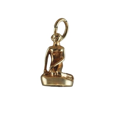 Antique 14ct Gold Mermaid Charm