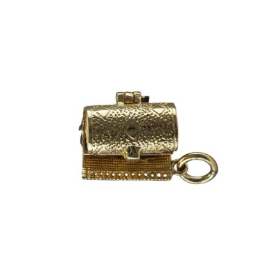 Vintage Gold Bug In A Rug Charm