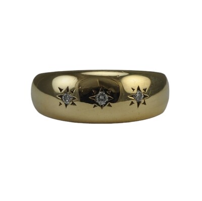 Preowned Diamond Three Stone Gypsy Ring
