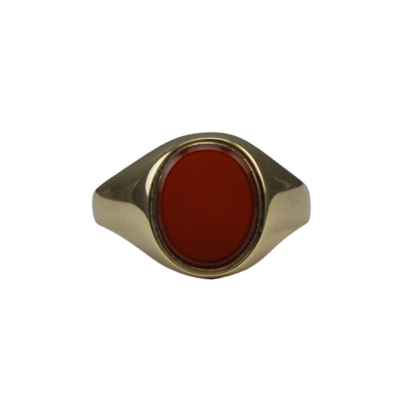 9ct vintage Cornelian ring