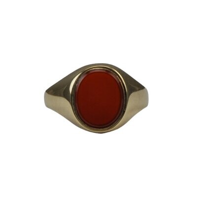 9ct vintage Cornelian ring