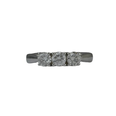18ct White Gold Three Stone Diamond Ring