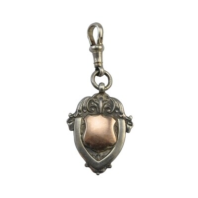 Antique Sports Medal with Gold Shield