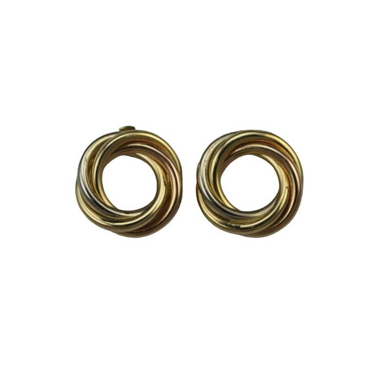 Italian 18ct Stud Hoops