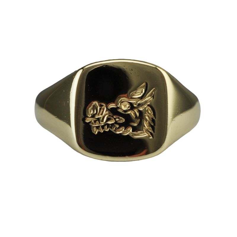 Vintage Signet Engraved with Boar