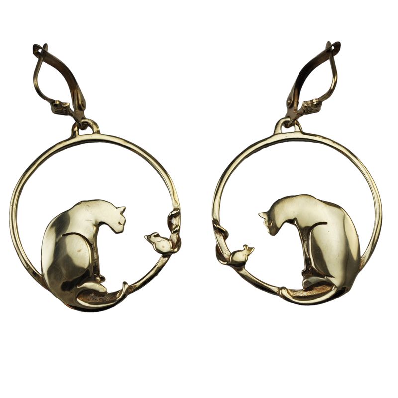 Cat and Mouse Earrings