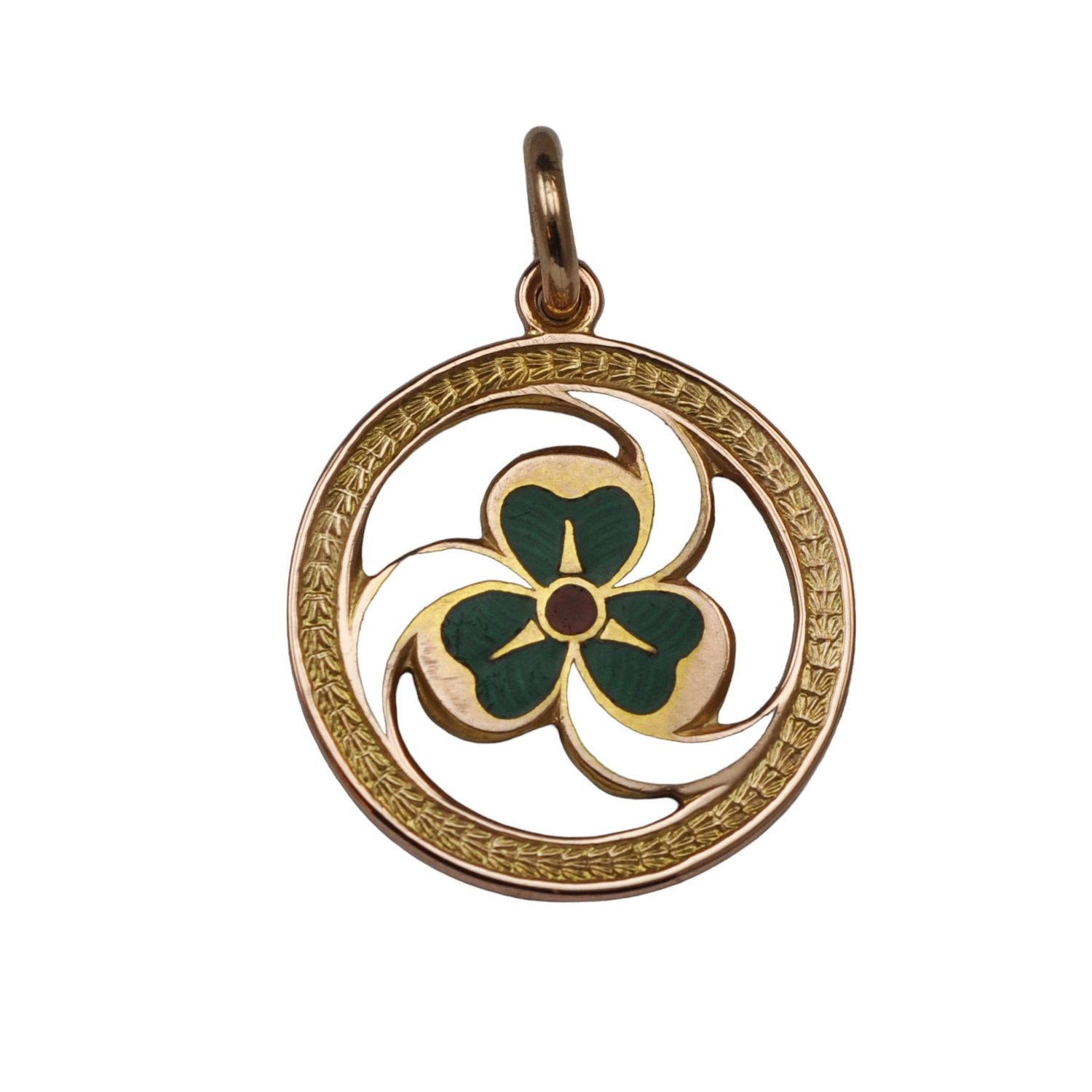 Antique Girl Guides Enamel Pendant