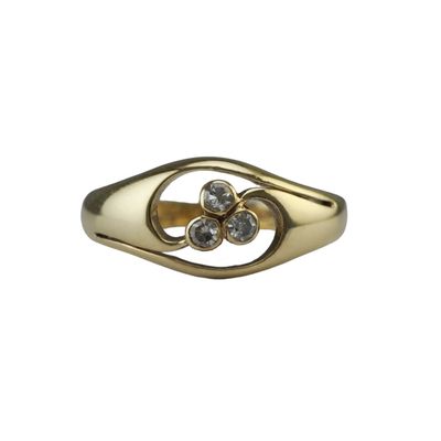 1980s diamond Triskelion ring - RESERVED
