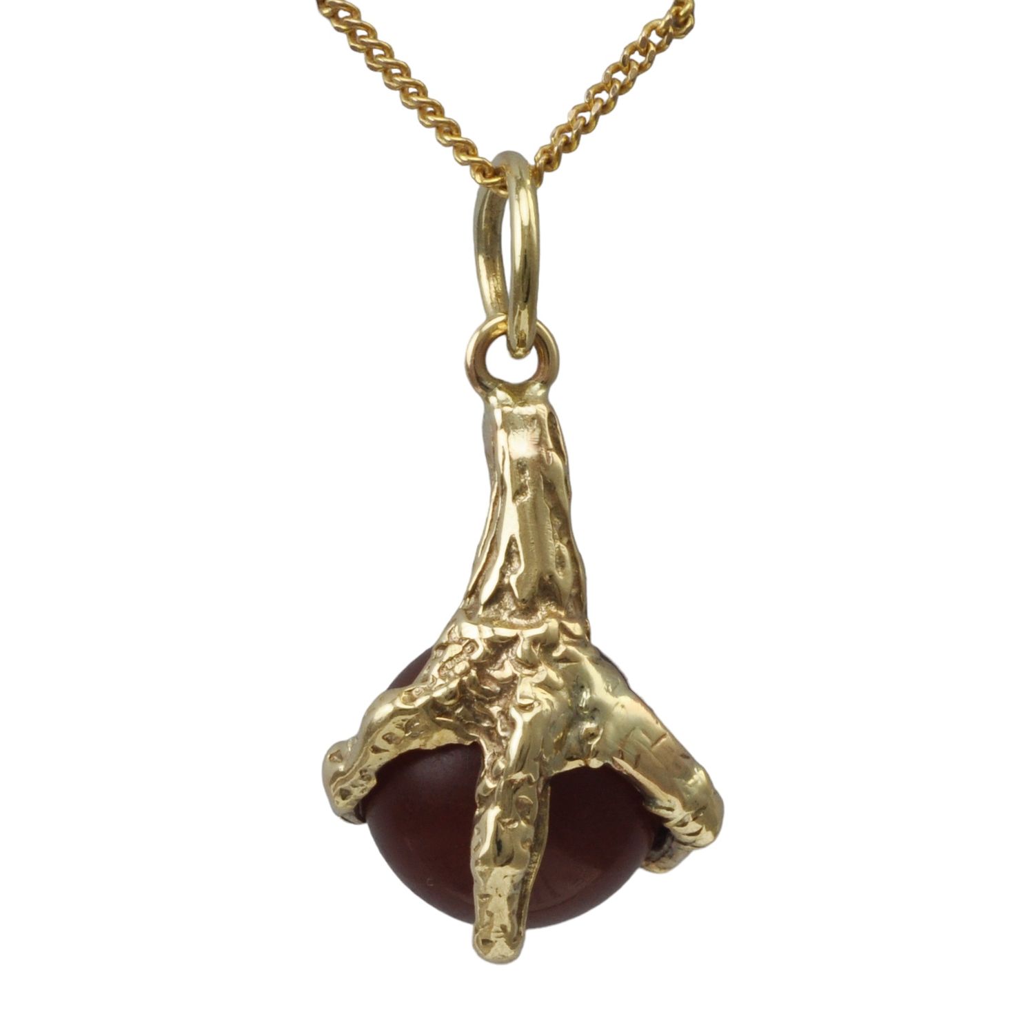 Vintage Carnelian Claw Pendant