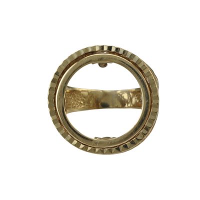 Vintage 9ct Half Sovereign Ring Mount