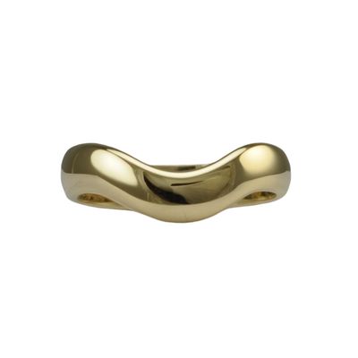 18ct Curved Shape Wedding Ring