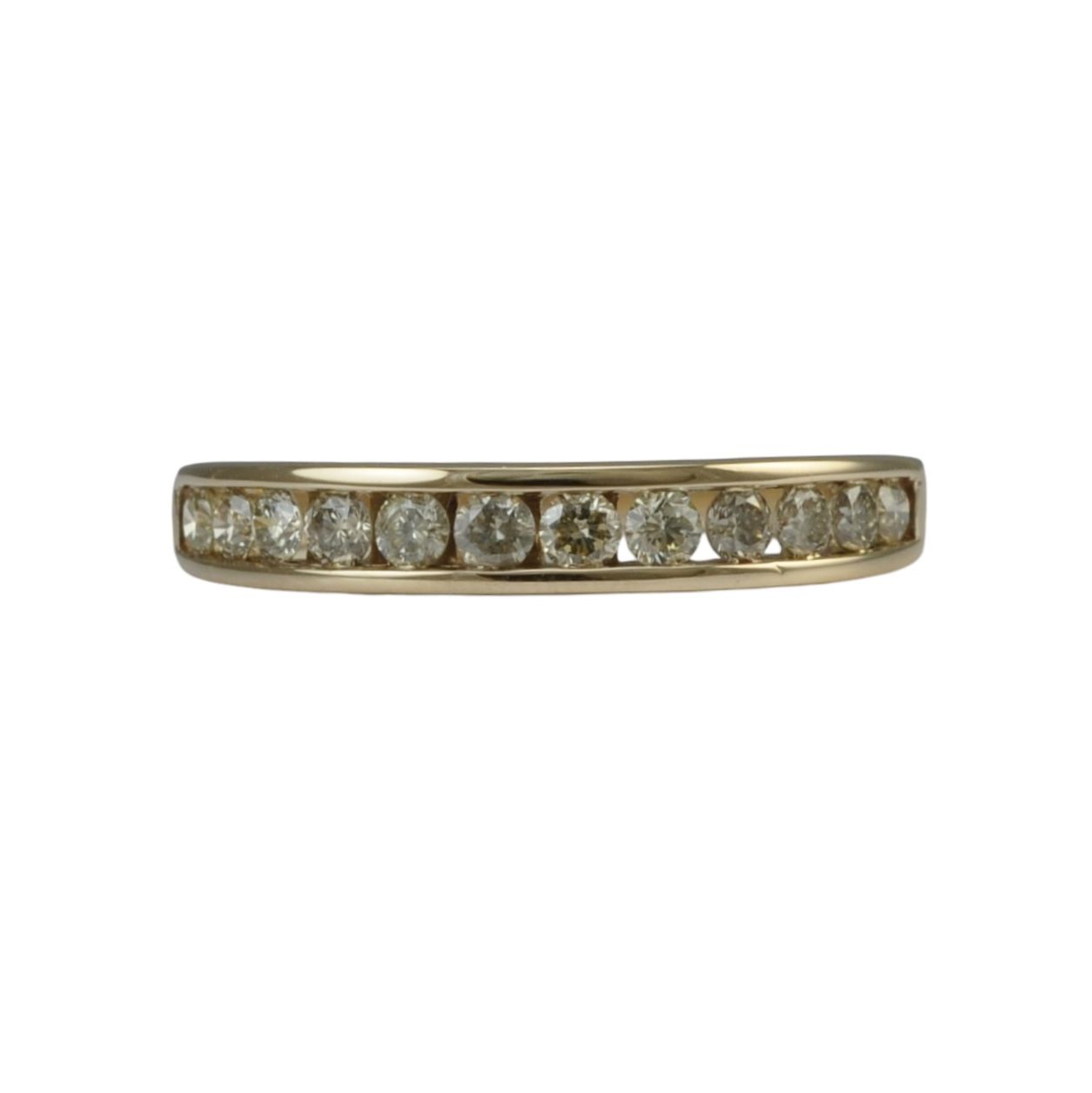 9ct Diamond Set Half Eternity Ring