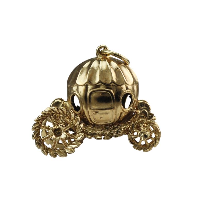 9ct Fairytale Pumpkin Carriage Charm