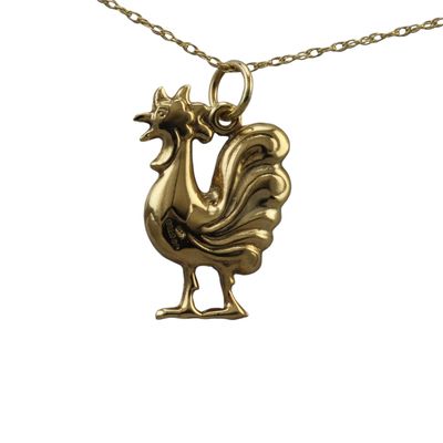 9ct Cockerel Charm