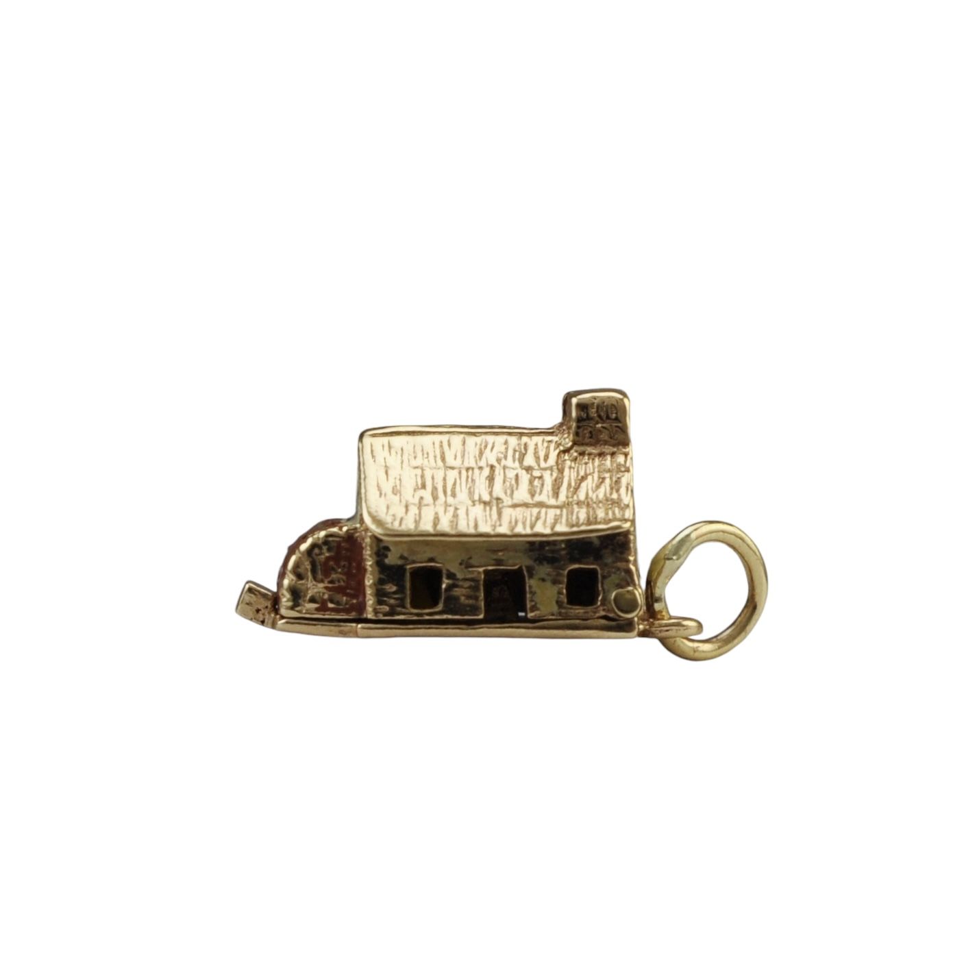 9ct Enamel Opening Spinster Charm