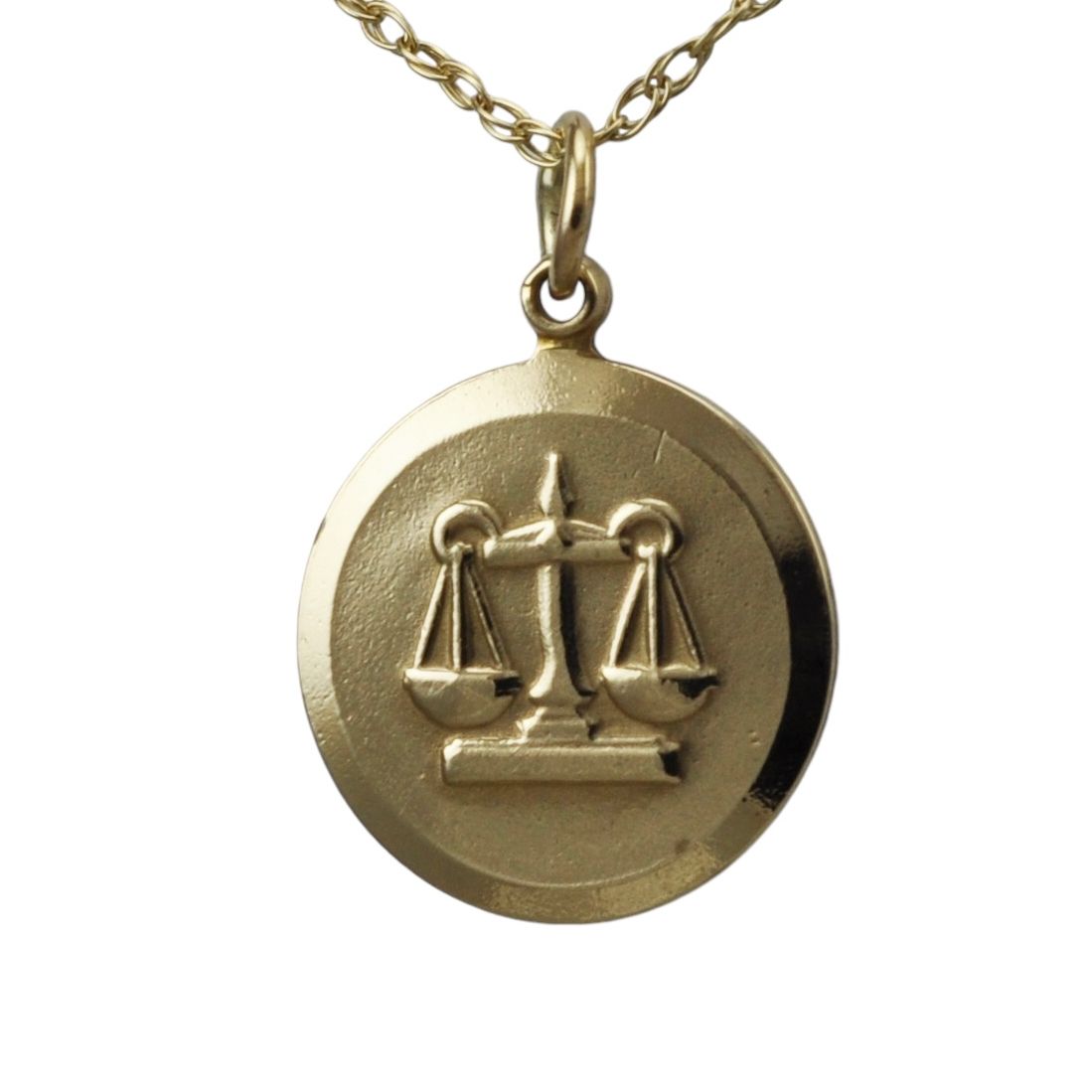 9ct Gold Libra Pendant