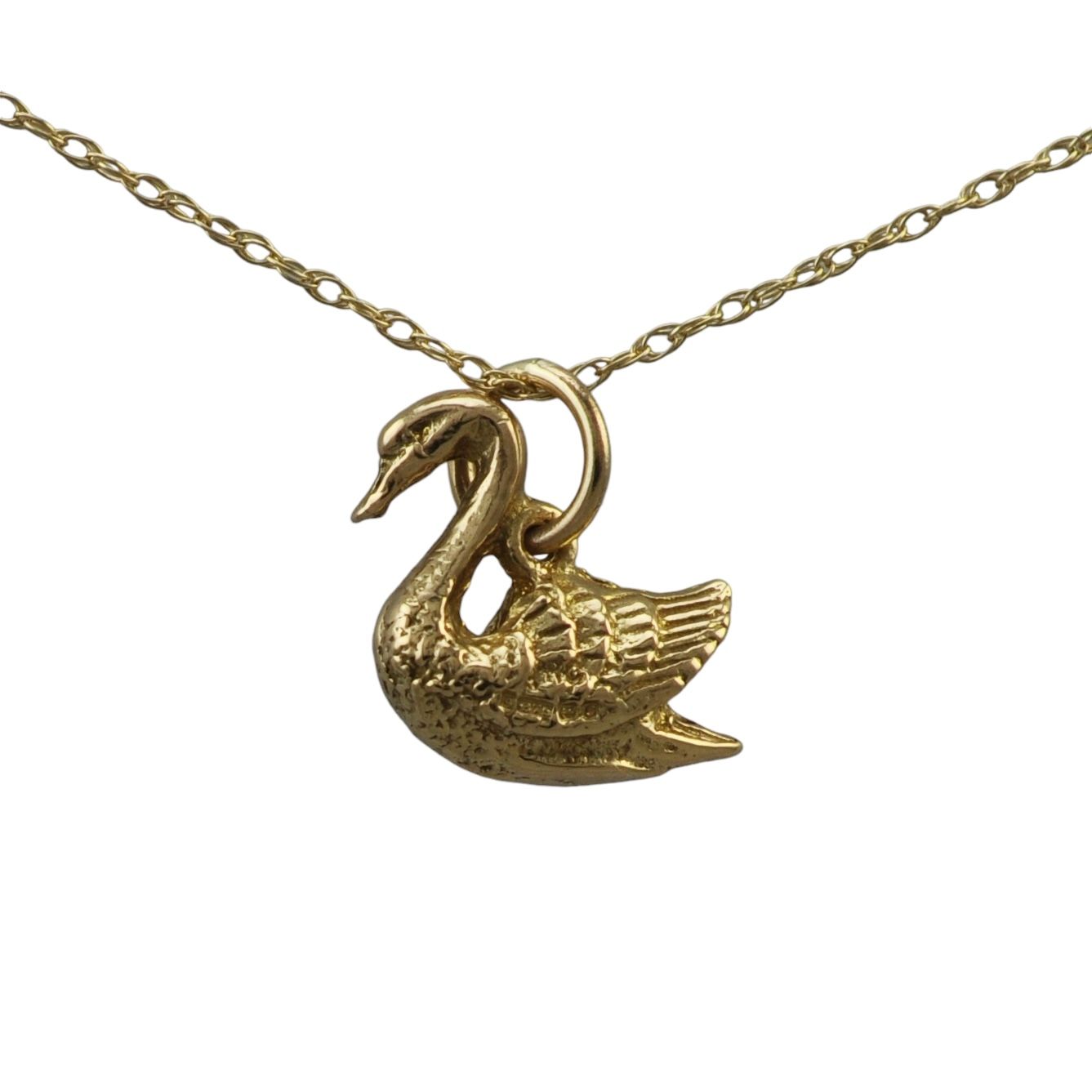 9ct Gold Swan Charm