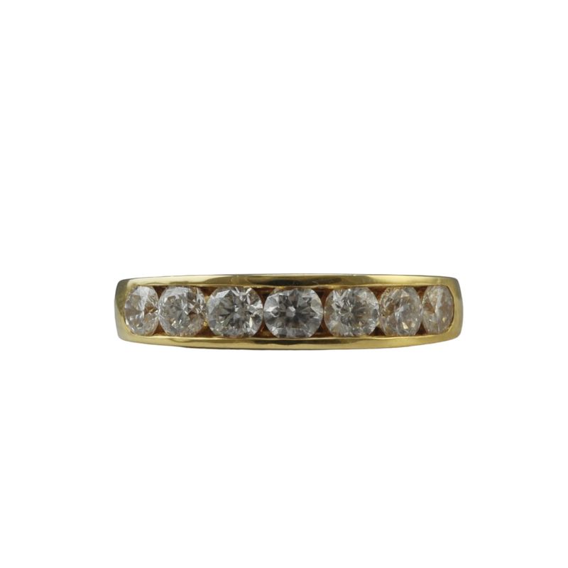 18ct Seven Stone Diamond Half Eternity Ring