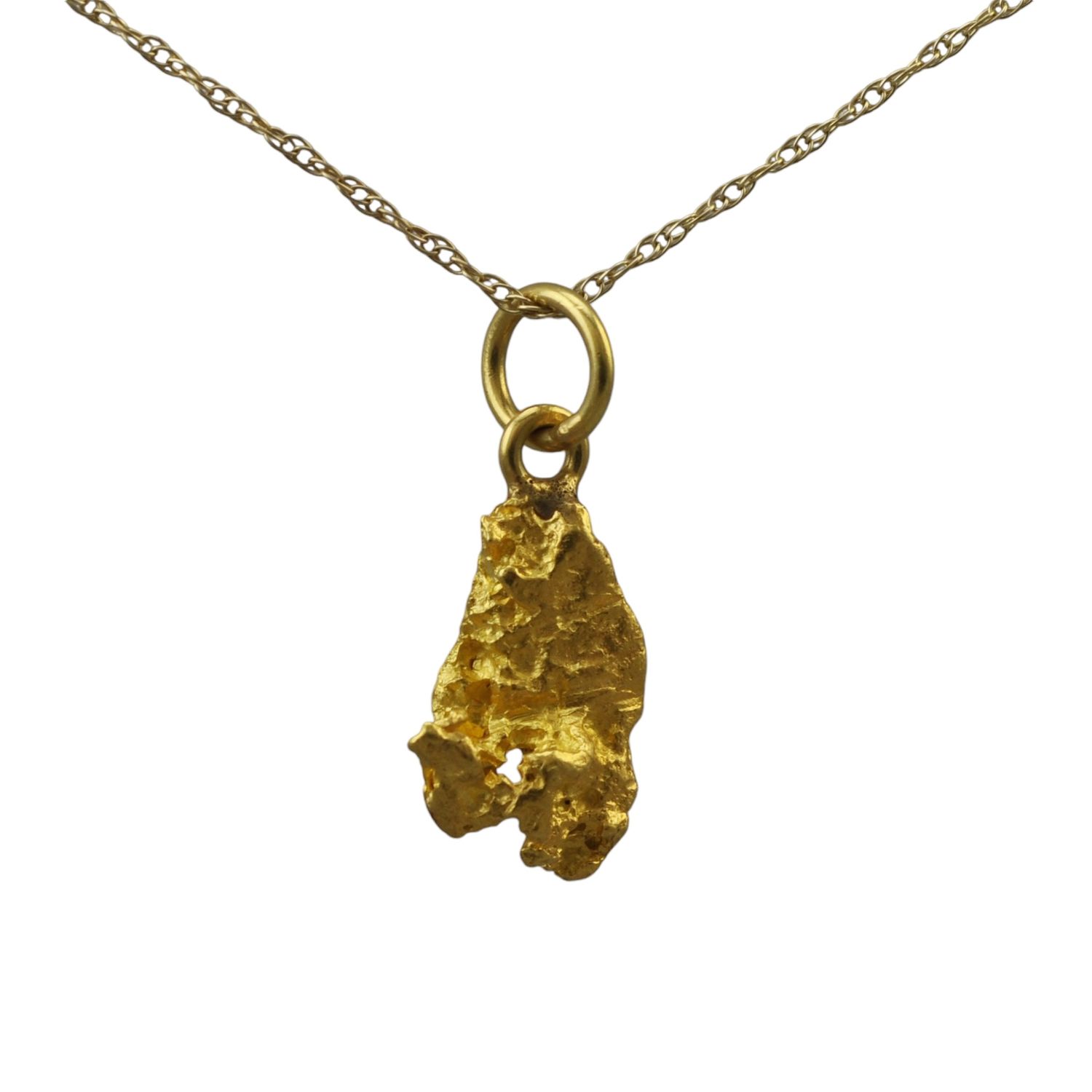 High Carat Gold Nugget Pendant
