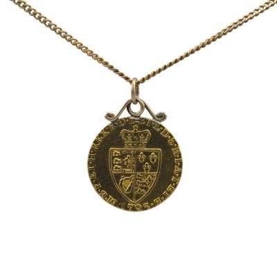 1793 Guinea Scroll Top Pendant