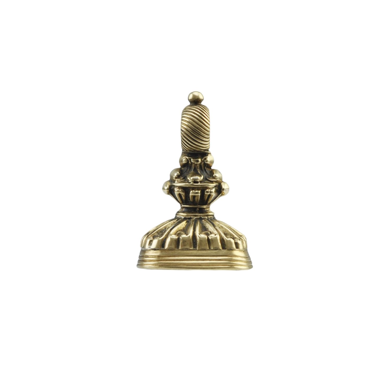 Gold-Plated Carnelian Fob Engraved “ Tell her I love her “