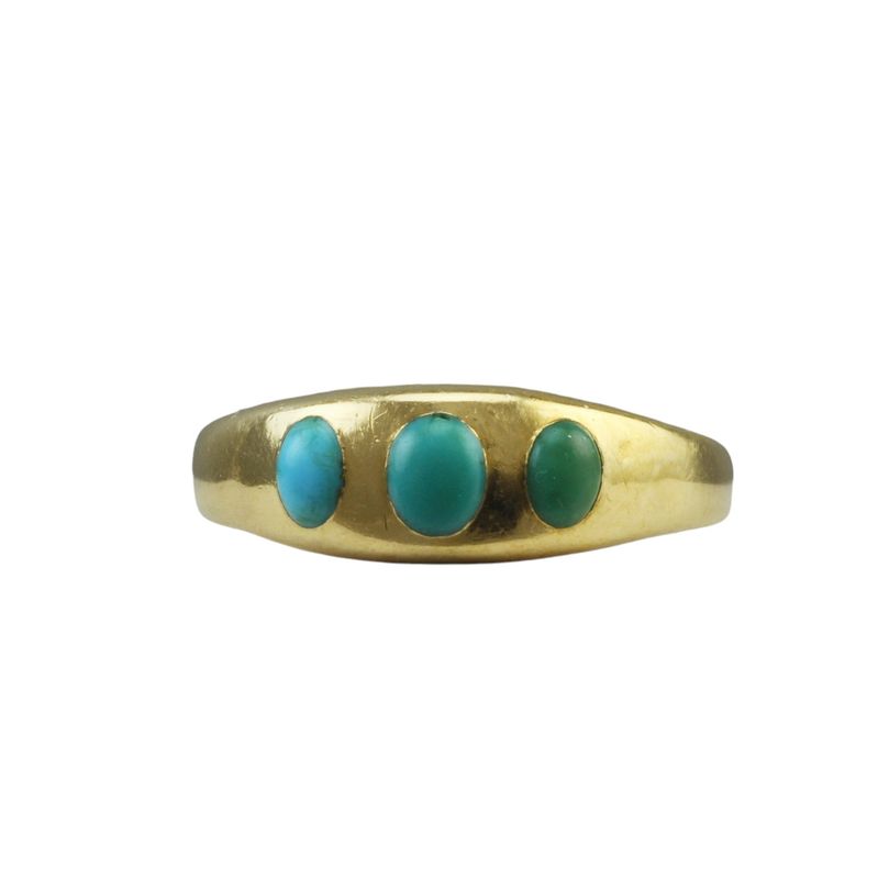 18ct Turquoise Gypsy Ring