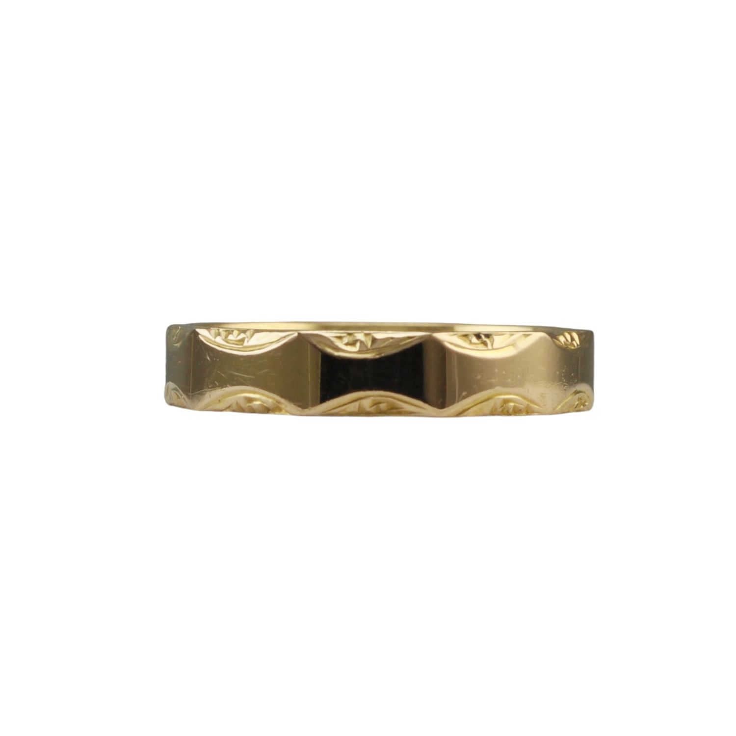22ct Patterned Wedding Ring