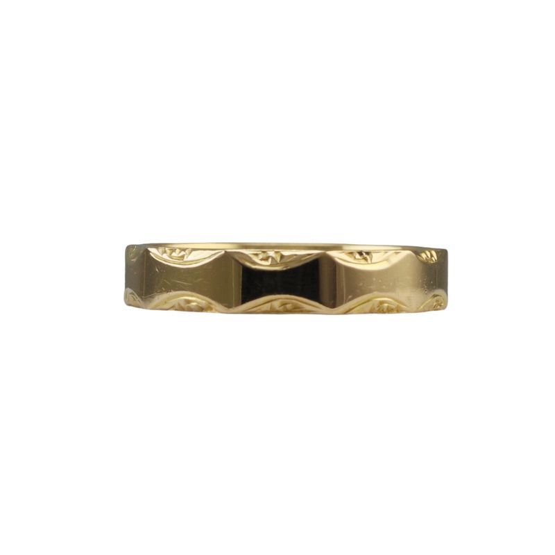 22ct Patterned Wedding Ring