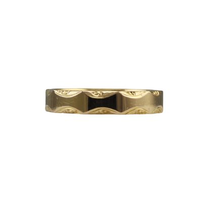 22ct Patterned Wedding Ring