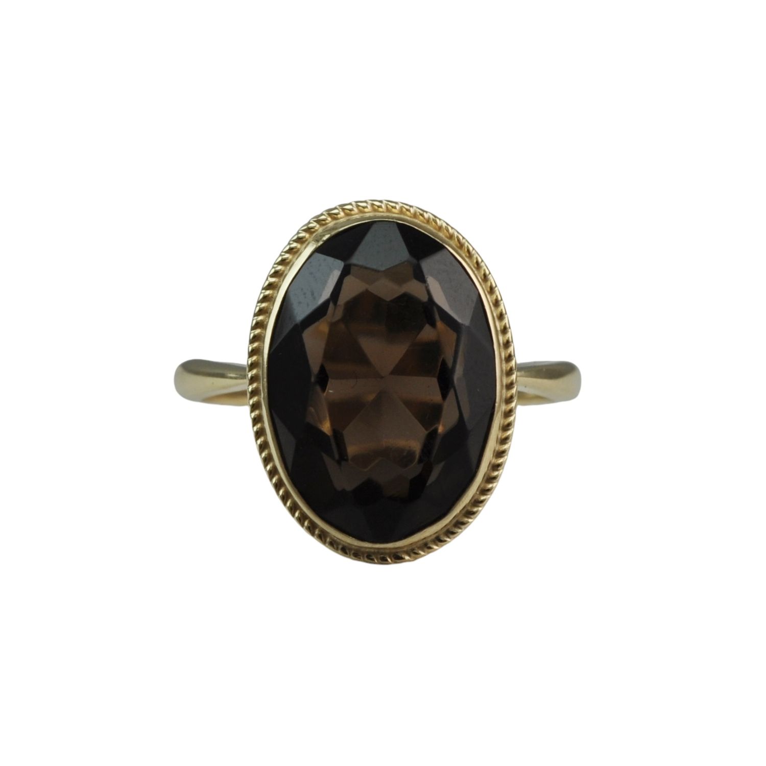 9ct Smokey Quartz Dress Ring