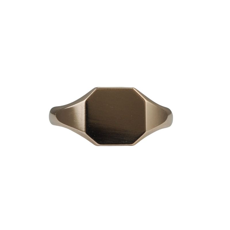 9ct Rose Gold Square Signet Ring