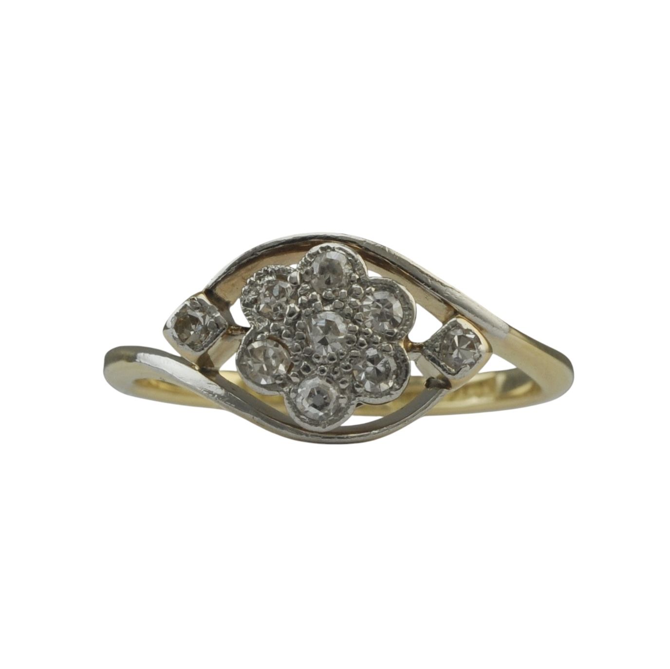 18ct Platinum and Diamond Art Deco Ring