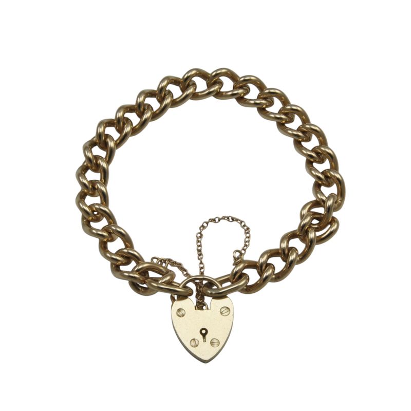 Gold Padlock Bracelet