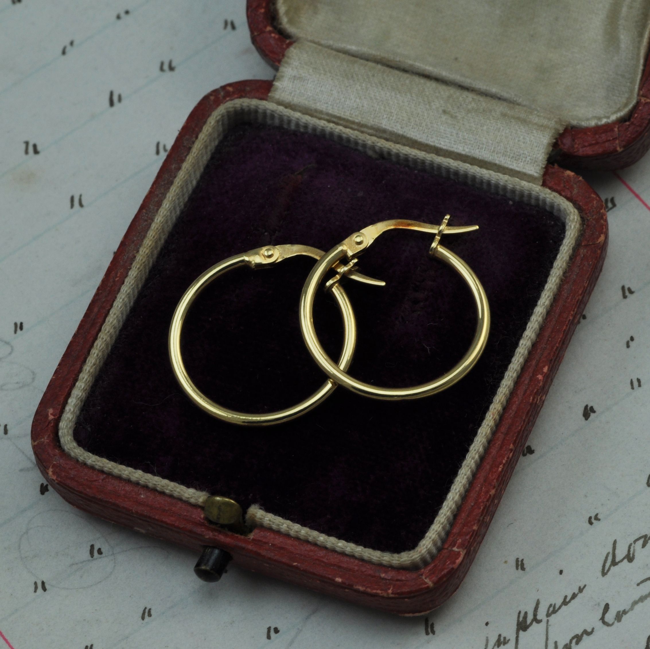 9ct Mini Hollow Hoop Earrings - SOLD