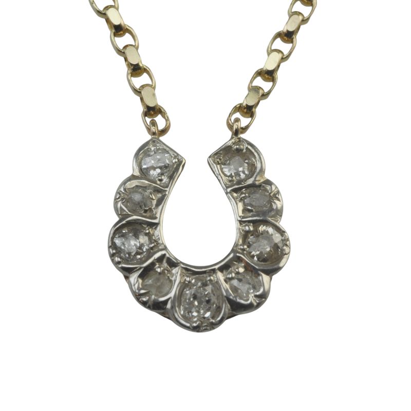 18ct Gold and Diamond Horseshoe Necklace - SOLD