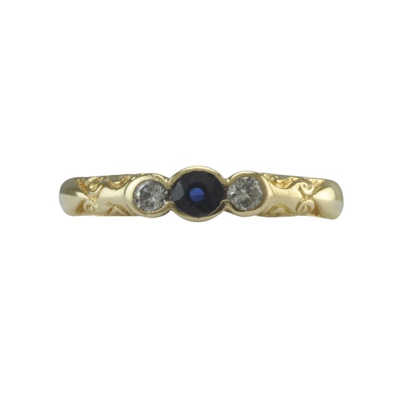 18ct Sapphire and Diamond Ring